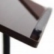 Relaxdays portátil de la mesa de altura regulable de H x B x T: 95 x 60 x 40,5 cm de sofá de la mesa de mesa auxiliar con rue