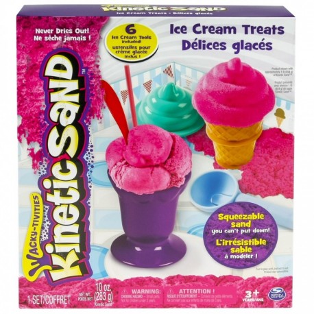 Kinetic Sand Ice Cream Treats - Arena cinética Rosa, Chica 