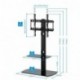 FITUEYES Giratorio Soporte de Suelo Base con Estante para TV LCD LED 32-50 Pulgadas TT206501GB