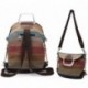 HASAGEI Bolsa de Lona de las Mujeres Bolsos de Hombro Mochilas Casual Multicolor Rayas