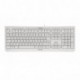 Cherry KC 1000 USB QWERTY Inglés del Reino Unido Gris - Teclado USB, Universal, Interruptor mecánico, QWERTY, Inglés del Rei