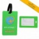 Etiqueta de equipaje ✮ Travel Earth ✮ Lote de 3 etiquetas de equipaje para bolsa de viaje o maleta. GRATIS : 30 tarjetas de i