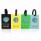 Etiqueta de equipaje ✮ Travel Earth ✮ Lote de 3 etiquetas de equipaje para bolsa de viaje o maleta. GRATIS : 30 tarjetas de i