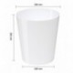 Papelera Osco "Hi Gloss" fuerte plástico papelera, Blanco