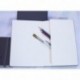 Leda Art Supply - A5 Cuaderno de dibujo de tamaño mediano - 160 páginas de papel 80 hojas que no se rasga y evita que los c