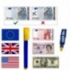 JJOnlineStore - 5 pcs falsos falsificados billetes de dinero falsificados efectivo en efectivo Detector Checker Probador Rotu