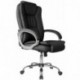 VS Venta-stock Confort 2 - Sillón de oficina elevable y reclinable, piel sintética, color negro
