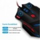 TopElek Ratón Gaming profesional 9200 DPI, Ajuste de Peso, 8 botones 13 modos de led luz para Gamer de alta precisión con cab