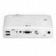 LG PH550 - Proyector 550 lúmenes ANSI, DLP, 720p 1280x720 , 100000:1, 16:9, 635 - 2540 mm 25 - 100" 