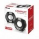 Trust Polo - Altavoces de PC 2.0 compactos de 8 W, Negro