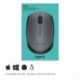 Logitech M170 - Ratón inalámbrico, Color Gris
