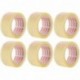 Packatape® - 6 Rollos de Cinta de Embalaje 48MMx 66MM transparente para paquetes y cajas. Este paquete de 6 Rollos de Durader
