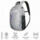 urban air Mochila Ligero Urbano 15 L Mujeres/Hombres Compartimento para portátil | Gris/Lila