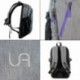 urban air Mochila Ligero Urbano 15 L Mujeres/Hombres Compartimento para portátil | Gris/Lila