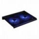 Base de refrigeración y soporte para portátil y vídeo-consolas con diseño elegante, 2 ventiladores con luz led, Laptop Coolin