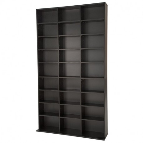 TecTake Estante de CD DVD Shelf archivado 1080 CDs DVDs Negro | no. 401704 