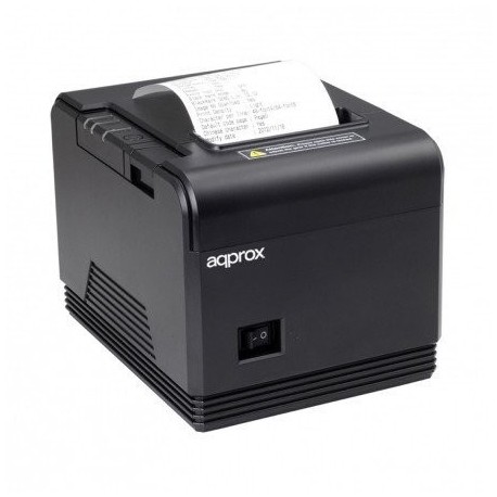 Approx APPPOS80AM - Impresora de Tickets térmica 200 mm/s, Papel 80 mm, Corte automático y Manual, usb/rs232/rj11 , Negro