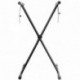 RockJam RJXX363 - Soporte de teclado ajustable con correas de bloqueo