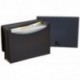 AmazonBasics - Carpeta acordeón, tamaño A4 2 unidades , color negro/gris