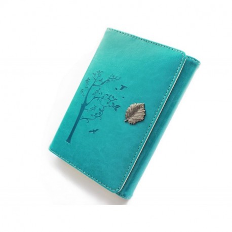 VALERY Cuaderno de notas A6 de cuero PU piel sintética I Diario de viaje con hojas intercambiables I Diario Vintage para es
