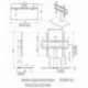 RICOO Soporte de Base para pie TV FS304B Mueble para televisores Brazo Colgante Soportes no Inclinable y Giratorio 3D OLED LE