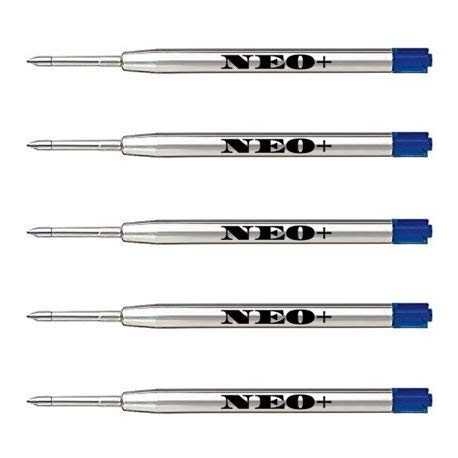 Calidad para bolígrafo de metal Bolígrafo de gel, baratas pero duraderas, 5 unidades, punta media. Encaja Parker bolígrafo de