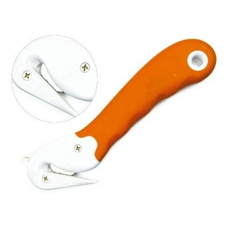 CUTTER Q-CONNECT COMBI DE SEGURIDAD SX782N-1 CON CUCHILLA FIJA OCULTA PARA EVITAR CORTES