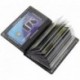 Elegante tarjetero para tarjeta de crédito y tarjeta de visita en varios colores y diseños Diseño 2 / Pistacho 
