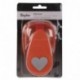 Rayher – Motivo Corazón Perforadora, plástico, Naranja, ø 5cm 2 