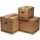 Fellowes 6205401 - Caja de transporte y mudanza, extragrande, beige, 5 unidades
