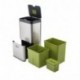 Joseph Joseph Totem 60 L - Cubo de basura, separación y reciclaje color Acero inoxidable Stainless Steal 