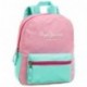 Pepe Jeans Bicolor Mochila Tipo Casual, 8.64 litros, Color Rosa