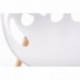 CLP Silla para Visitas Hailey con Asiento de Plástico I Silla Salón Moderna con Base de Madera de Haya | Silla de Comedor con