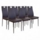 Albatros 2917 Salerno Set de 6 sillas de Comedor, marrón