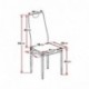 Albatros 2917 Salerno Set de 6 sillas de Comedor, marrón