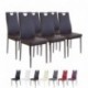 Albatros 2917 Salerno Set de 6 sillas de Comedor, marrón