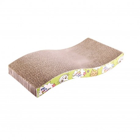 Gosear Juguetes de Scratch Pad Cartón Corrugado Papel Scratcher / Rascador de Gato de Gatito,Forma de S Cantidad 1 Color al A