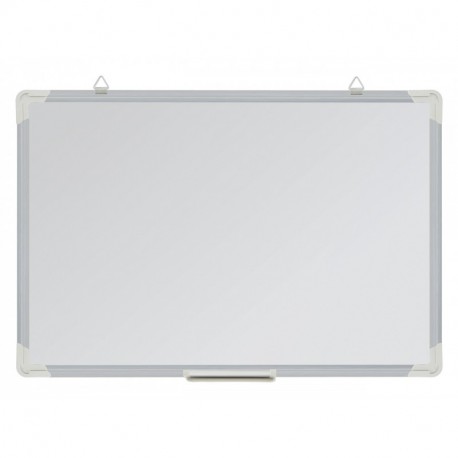  – Pizarra blanca magnética bandeja con pluma y aluminio, color blanco 60 x 40 cm