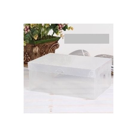 Cajas trasparentes para guardar zapatos en el armario 30x18x9.5cm TRASPARENT BOX - 10 pz