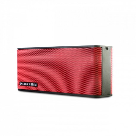 Energy Sistem Music Box B2 - Altavoz portátil inalámbrico Bluetooth, entrada de audio, manos libres, batería rojo coral