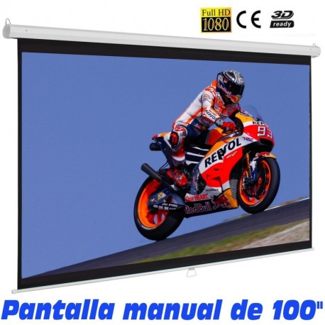 Pantalla de proyeccion Manual de 100"