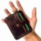 URAQT Billetera para Tarjetas de Crédito, RFID Bloqueo Monedero de Cuero ID Portatarjetas, Chcolat