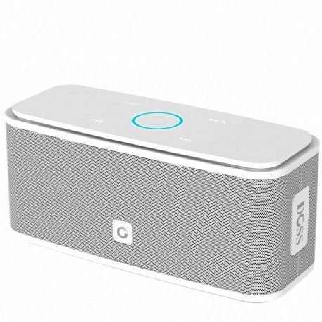 DOSS SoundBox - Altavoz Bluetooth con Tacto Sensible, Potente Subgrave 12W,Doble Controlador Integrado,12 Horas de Reproducci