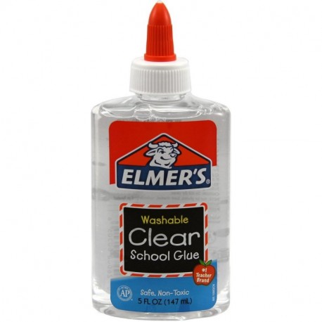 Pegamento escolar lavable de Elmers, 145 g, color transparente 2 unidades