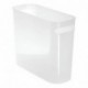 mDesign Cubo de basura con asas – Contenedor de reciclaje para cocina, baño u oficina – Contenedor de residuos de diseño mode