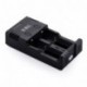 EBL Cargador con 2 Ranuras para Batería de Litio 18650 26650 14450 y Ni-MH Ni-CD AA AAA C Pilas Recargables con iQuick Techno