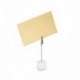 PIXNOR Foto titular Base Memo Clip Clip de papel Nota - 10pcs blanco 