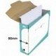 Elba - Juego de cajas archivadoras 4 unidades, 8 cm colores surtidos 