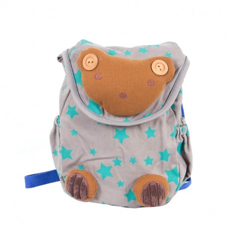 Labebe Niño Mochila, Oso Diseñada Gris Niño Mochila Escolares con Correa Antidesgaste para 1-3 Años, Bolso Niño/Mochila Niño/