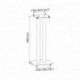 Duronic SPS1022 /60 Soportes para Altavoces 2 Piezas Hi-Fi Estéreo o Home Cinema 5.1 / 7.1, 60 cm de Altura, Pies de Altavoz,